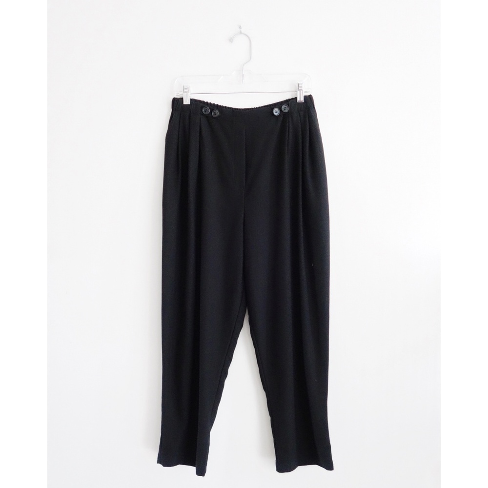 Ralston Black Stretch Waist Pleated Pants S NWOT